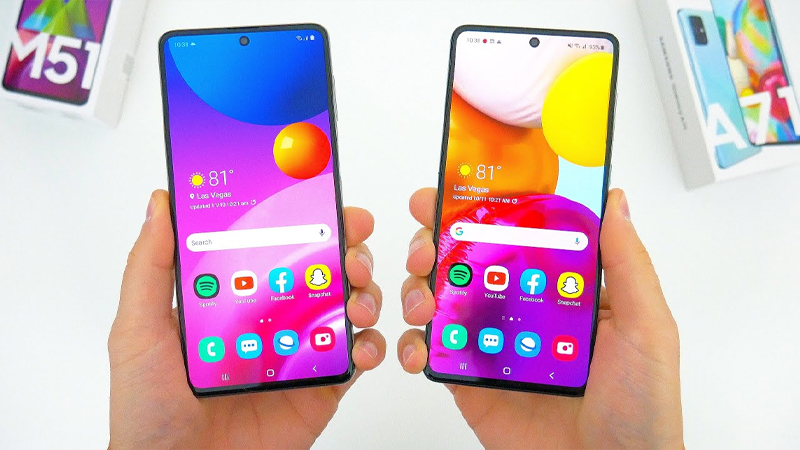 Chọn mua Galaxy M51 va A71 tùy theo nhu cầu